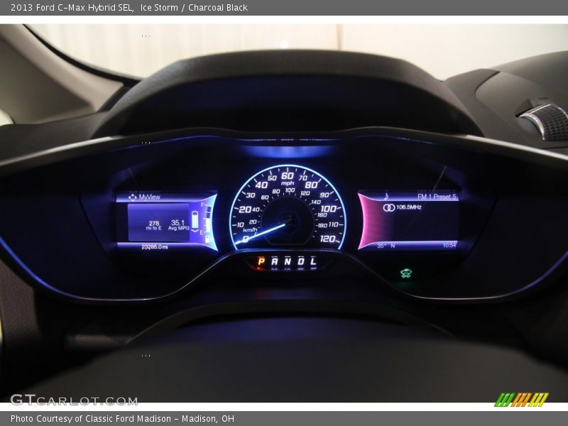 Ice Storm / Charcoal Black 2013 Ford C-Max Hybrid SEL