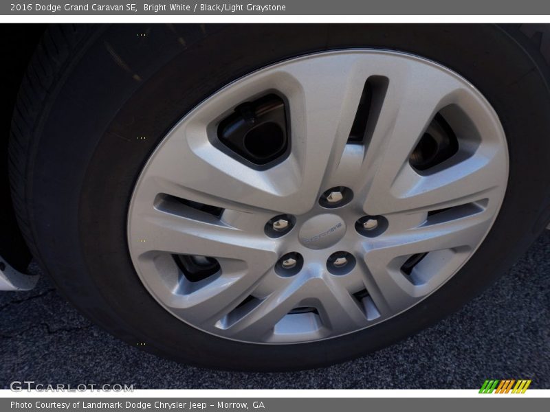 Bright White / Black/Light Graystone 2016 Dodge Grand Caravan SE