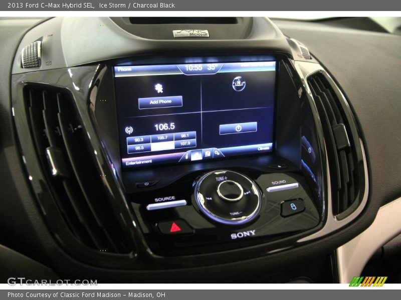 Ice Storm / Charcoal Black 2013 Ford C-Max Hybrid SEL