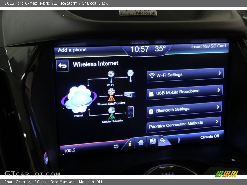 Ice Storm / Charcoal Black 2013 Ford C-Max Hybrid SEL