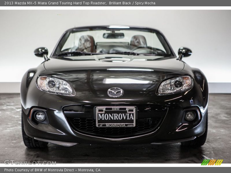 Brilliant Black / Spicy Mocha 2013 Mazda MX-5 Miata Grand Touring Hard Top Roadster