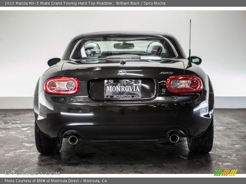 Brilliant Black / Spicy Mocha 2013 Mazda MX-5 Miata Grand Touring Hard Top Roadster