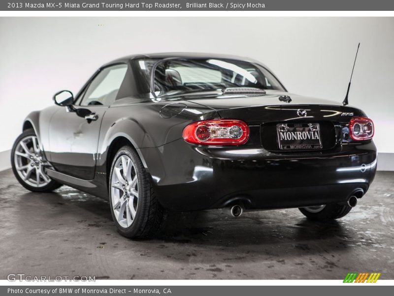 Brilliant Black / Spicy Mocha 2013 Mazda MX-5 Miata Grand Touring Hard Top Roadster