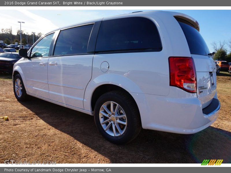 Bright White / Black/Light Graystone 2016 Dodge Grand Caravan SXT