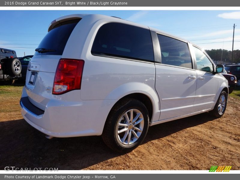 Bright White / Black/Light Graystone 2016 Dodge Grand Caravan SXT