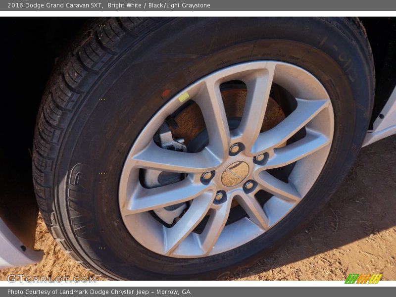 Bright White / Black/Light Graystone 2016 Dodge Grand Caravan SXT