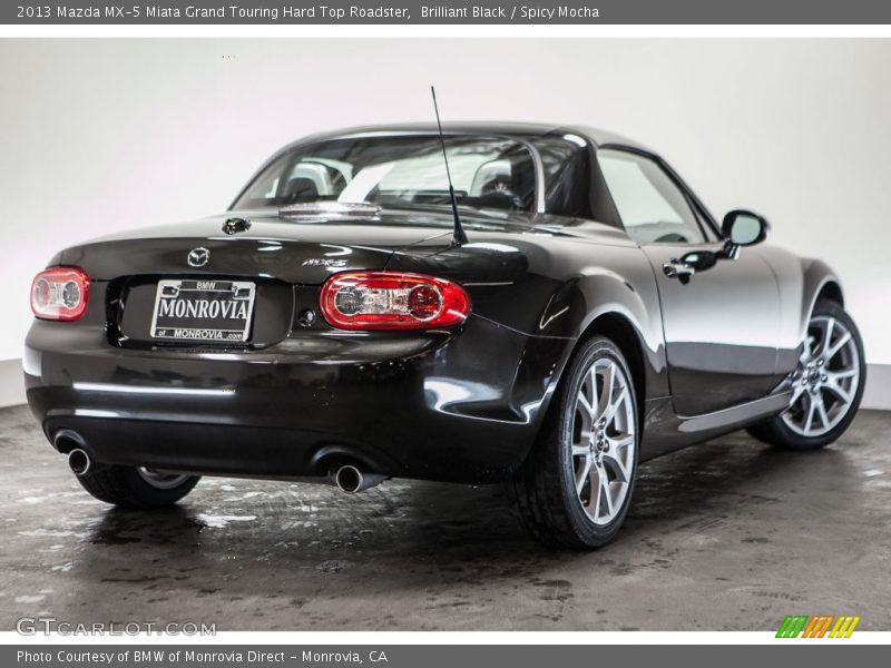 Brilliant Black / Spicy Mocha 2013 Mazda MX-5 Miata Grand Touring Hard Top Roadster