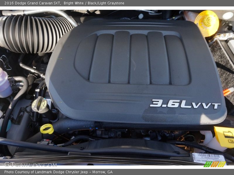 Bright White / Black/Light Graystone 2016 Dodge Grand Caravan SXT