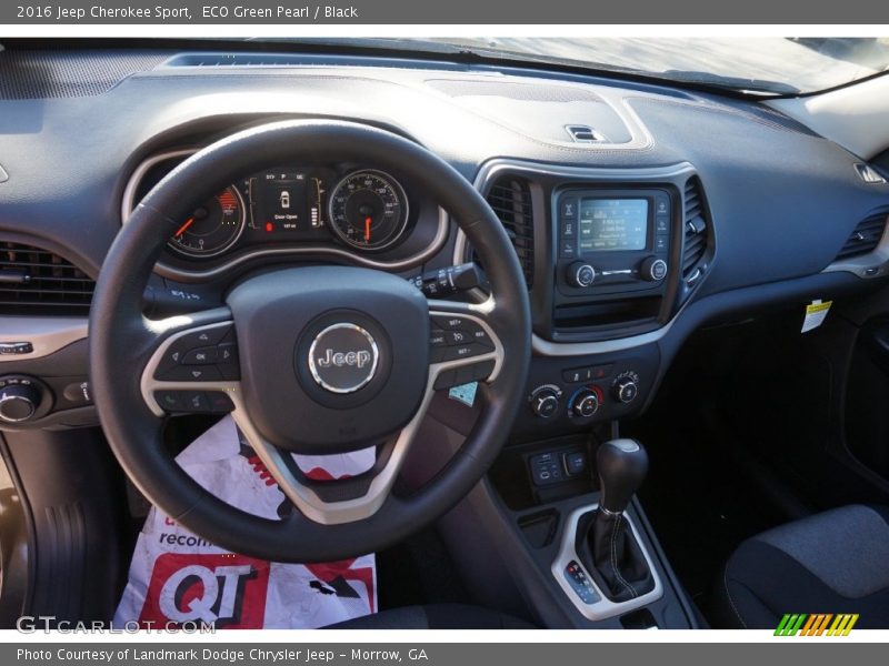 ECO Green Pearl / Black 2016 Jeep Cherokee Sport