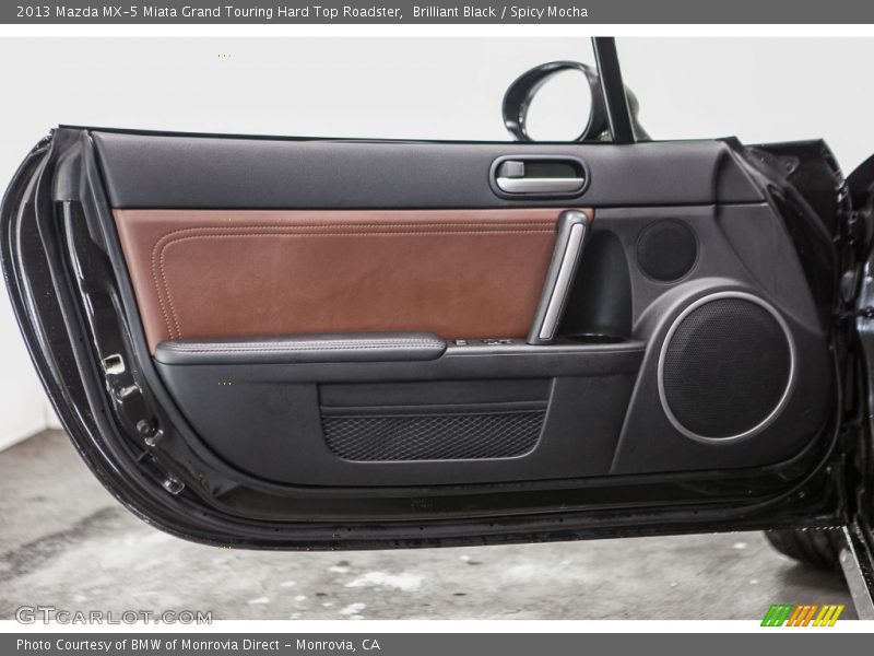 Brilliant Black / Spicy Mocha 2013 Mazda MX-5 Miata Grand Touring Hard Top Roadster