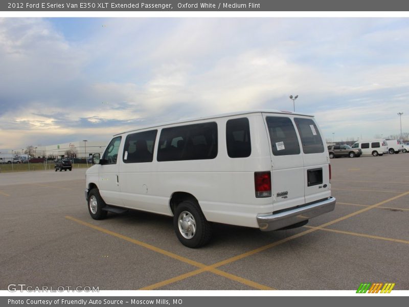 Oxford White / Medium Flint 2012 Ford E Series Van E350 XLT Extended Passenger