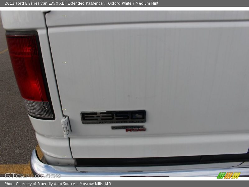 Oxford White / Medium Flint 2012 Ford E Series Van E350 XLT Extended Passenger