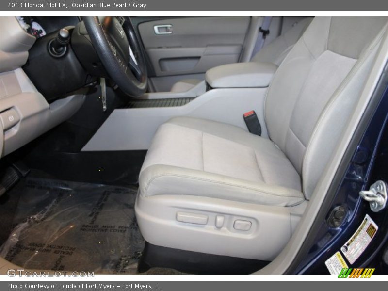Obsidian Blue Pearl / Gray 2013 Honda Pilot EX