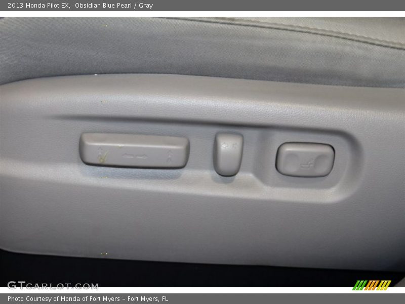 Obsidian Blue Pearl / Gray 2013 Honda Pilot EX