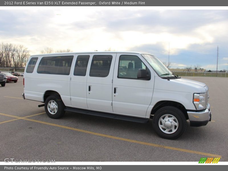 Oxford White / Medium Flint 2012 Ford E Series Van E350 XLT Extended Passenger