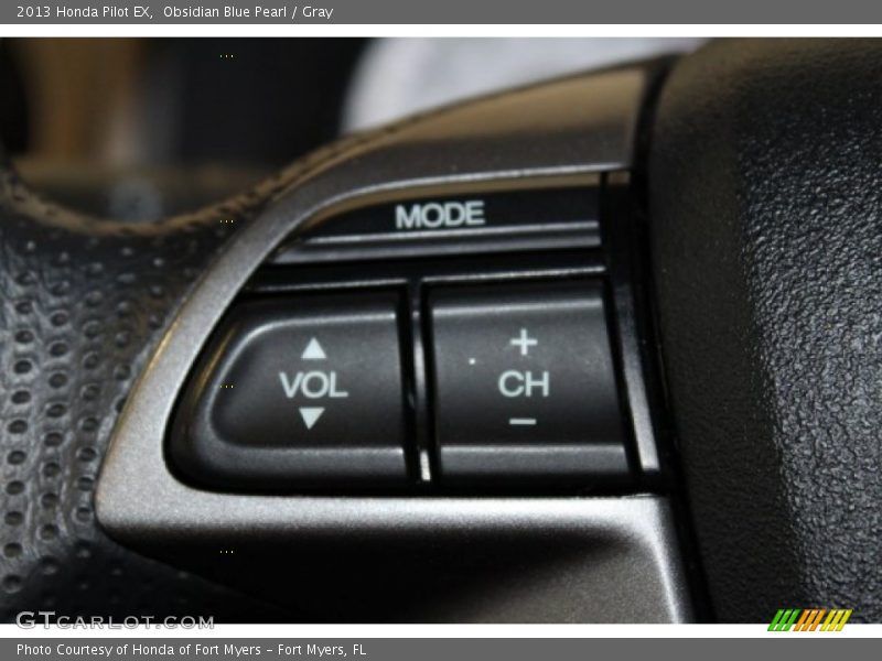 Obsidian Blue Pearl / Gray 2013 Honda Pilot EX