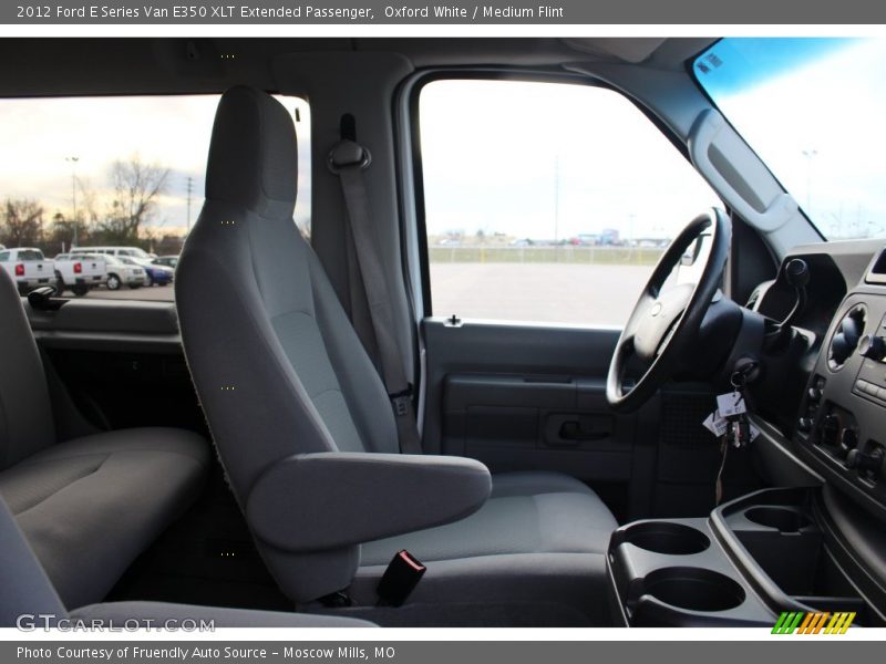 Oxford White / Medium Flint 2012 Ford E Series Van E350 XLT Extended Passenger