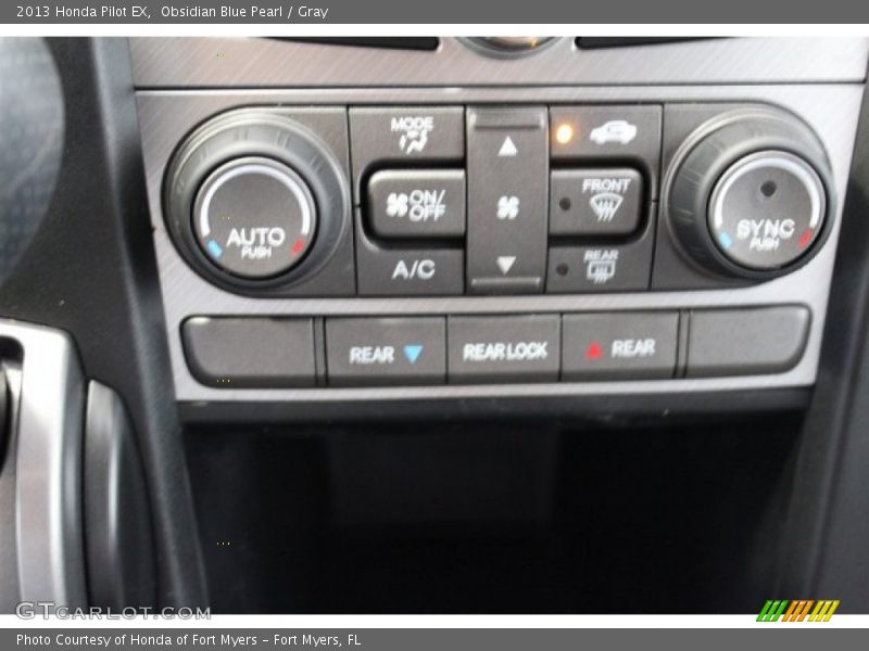 Obsidian Blue Pearl / Gray 2013 Honda Pilot EX