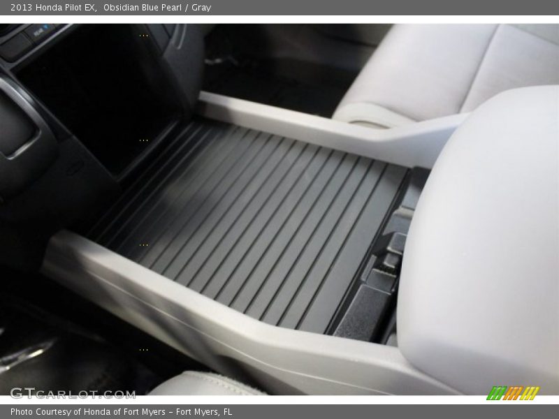 Obsidian Blue Pearl / Gray 2013 Honda Pilot EX