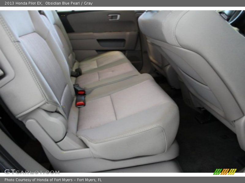 Obsidian Blue Pearl / Gray 2013 Honda Pilot EX