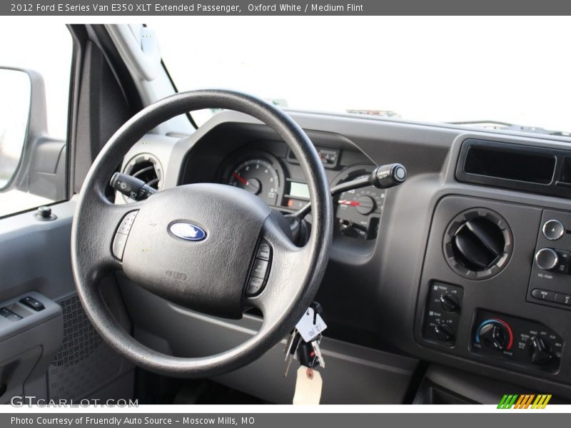 Oxford White / Medium Flint 2012 Ford E Series Van E350 XLT Extended Passenger