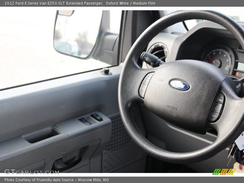 Oxford White / Medium Flint 2012 Ford E Series Van E350 XLT Extended Passenger