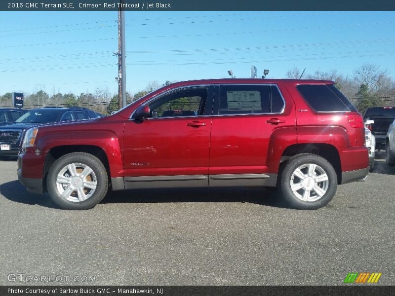 Crimson Red Tintcoat / Jet Black 2016 GMC Terrain SLE