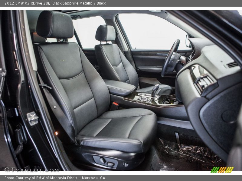 Black Sapphire Metallic / Black 2012 BMW X3 xDrive 28i