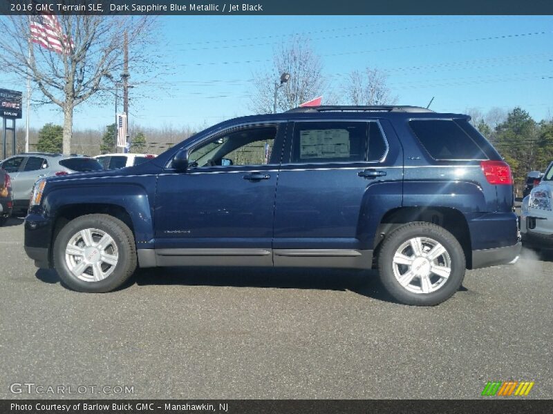 Dark Sapphire Blue Metallic / Jet Black 2016 GMC Terrain SLE