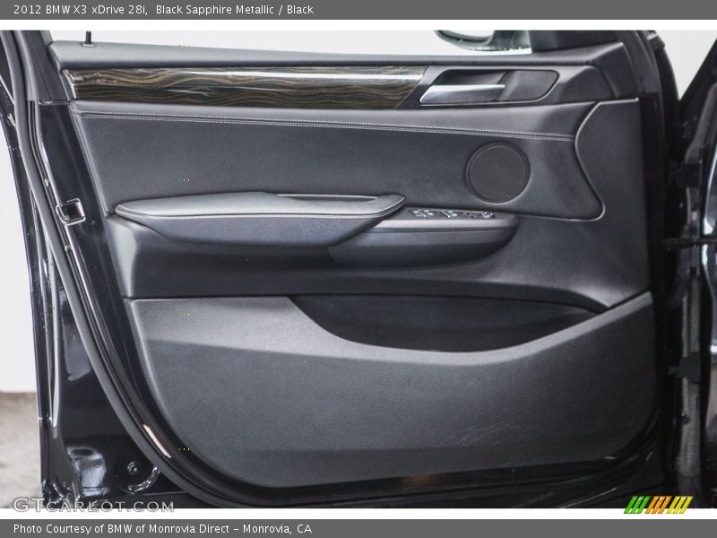 Black Sapphire Metallic / Black 2012 BMW X3 xDrive 28i