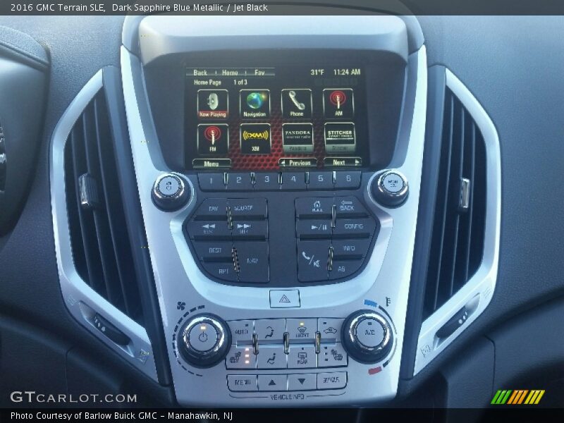 Dark Sapphire Blue Metallic / Jet Black 2016 GMC Terrain SLE
