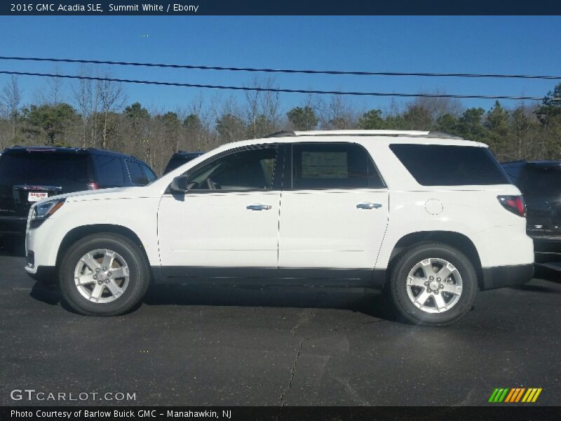 Summit White / Ebony 2016 GMC Acadia SLE