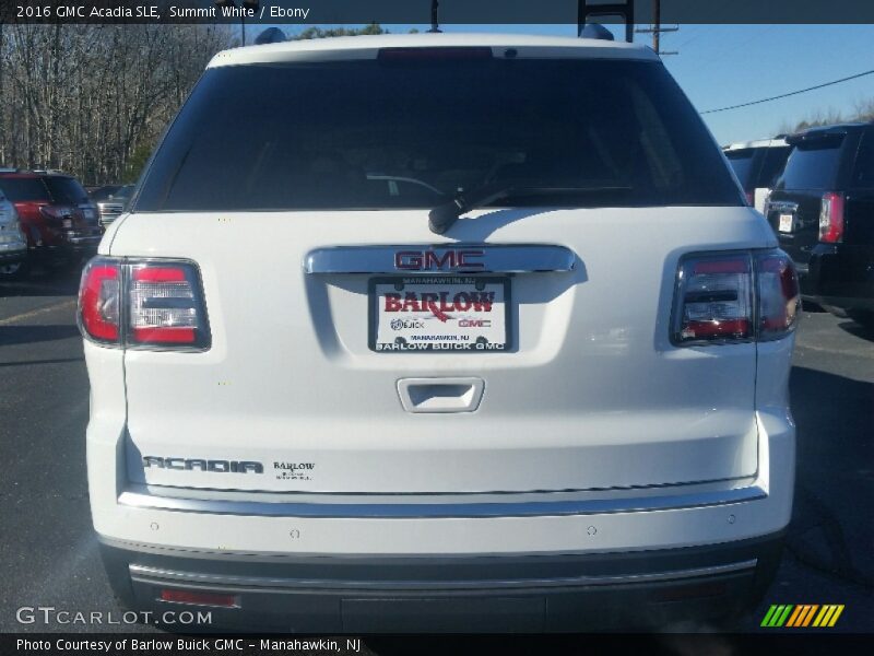 Summit White / Ebony 2016 GMC Acadia SLE