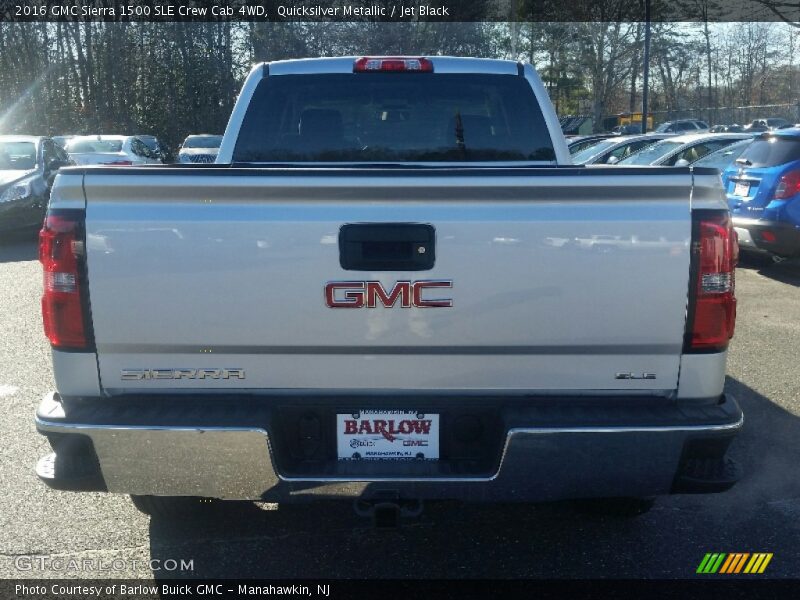 Quicksilver Metallic / Jet Black 2016 GMC Sierra 1500 SLE Crew Cab 4WD
