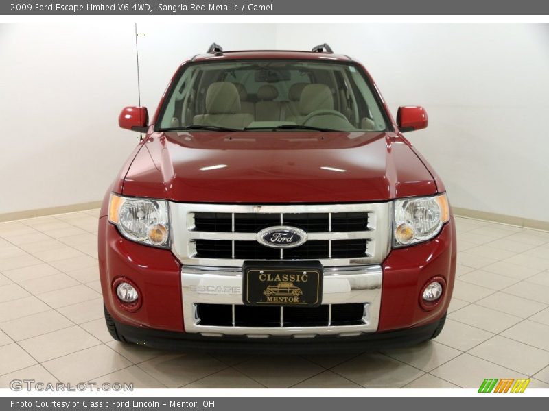 Sangria Red Metallic / Camel 2009 Ford Escape Limited V6 4WD
