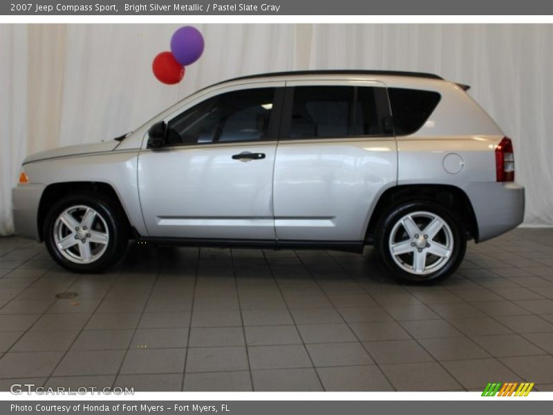 Bright Silver Metallic / Pastel Slate Gray 2007 Jeep Compass Sport