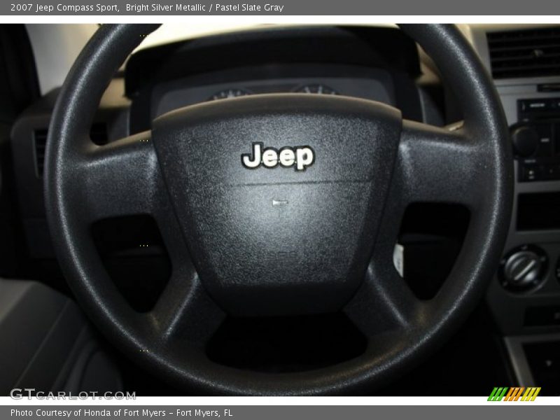 Bright Silver Metallic / Pastel Slate Gray 2007 Jeep Compass Sport