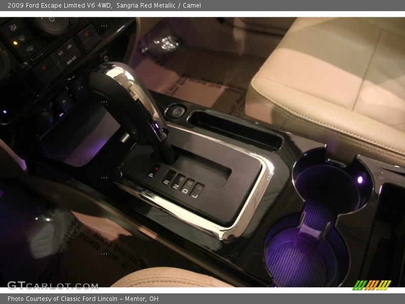 Sangria Red Metallic / Camel 2009 Ford Escape Limited V6 4WD