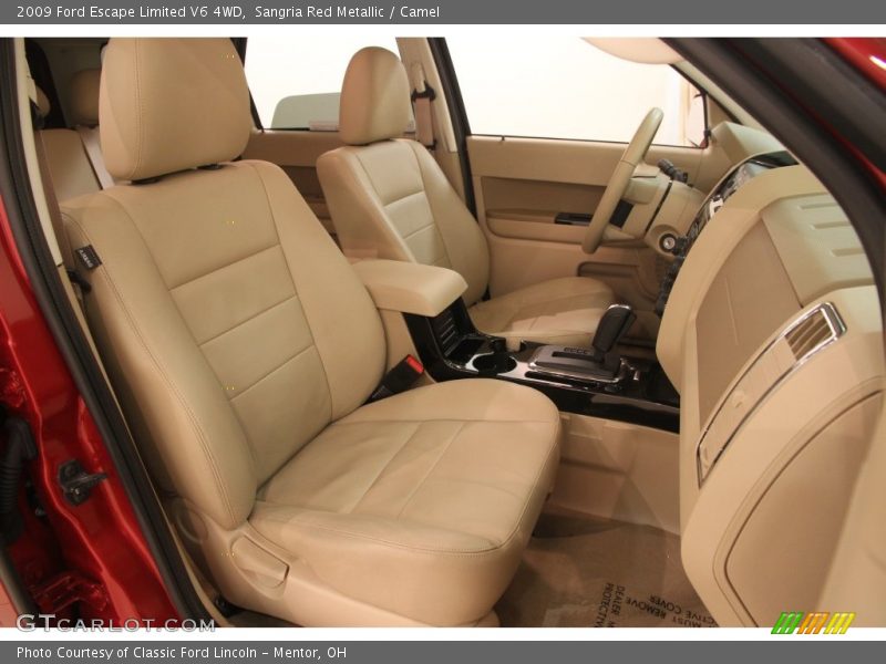 Sangria Red Metallic / Camel 2009 Ford Escape Limited V6 4WD