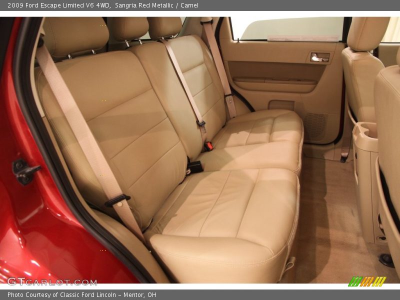Sangria Red Metallic / Camel 2009 Ford Escape Limited V6 4WD