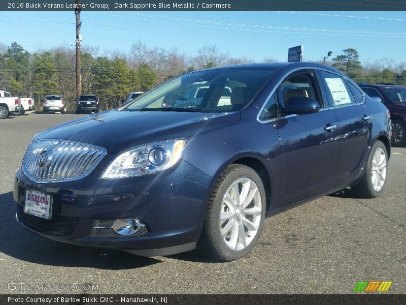 Dark Sapphire Blue Metallic / Cashmere 2016 Buick Verano Leather Group