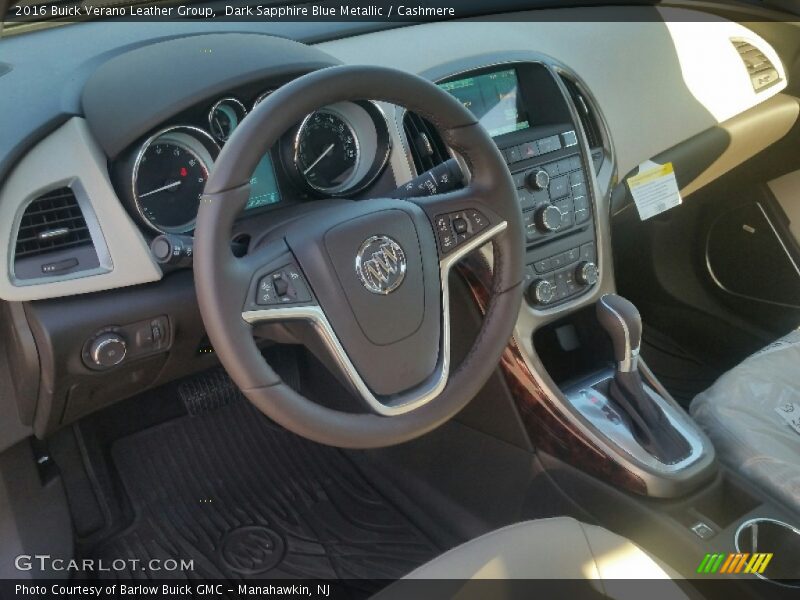Dark Sapphire Blue Metallic / Cashmere 2016 Buick Verano Leather Group