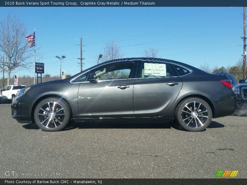 Graphite Gray Metallic / Medium Titanium 2016 Buick Verano Sport Touring Group