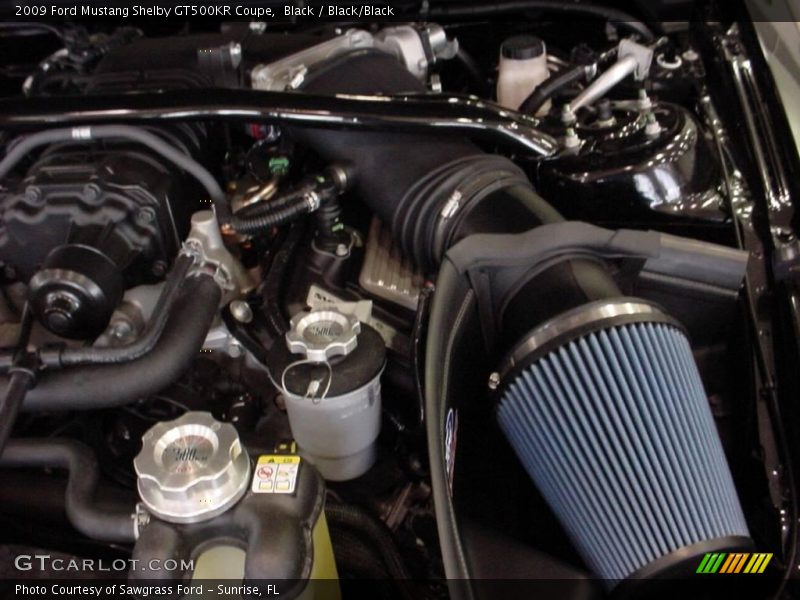Black / Black/Black 2009 Ford Mustang Shelby GT500KR Coupe