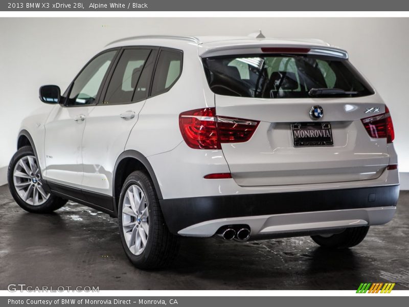 Alpine White / Black 2013 BMW X3 xDrive 28i