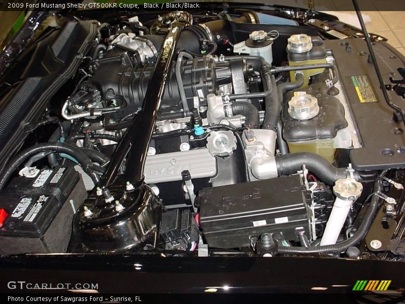 Black / Black/Black 2009 Ford Mustang Shelby GT500KR Coupe