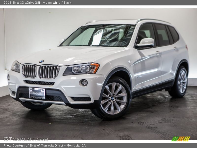 Alpine White / Black 2013 BMW X3 xDrive 28i
