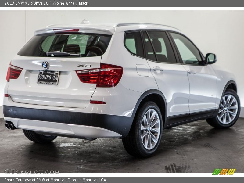 Alpine White / Black 2013 BMW X3 xDrive 28i