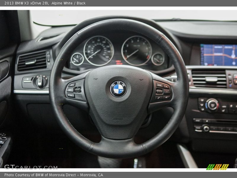 Alpine White / Black 2013 BMW X3 xDrive 28i