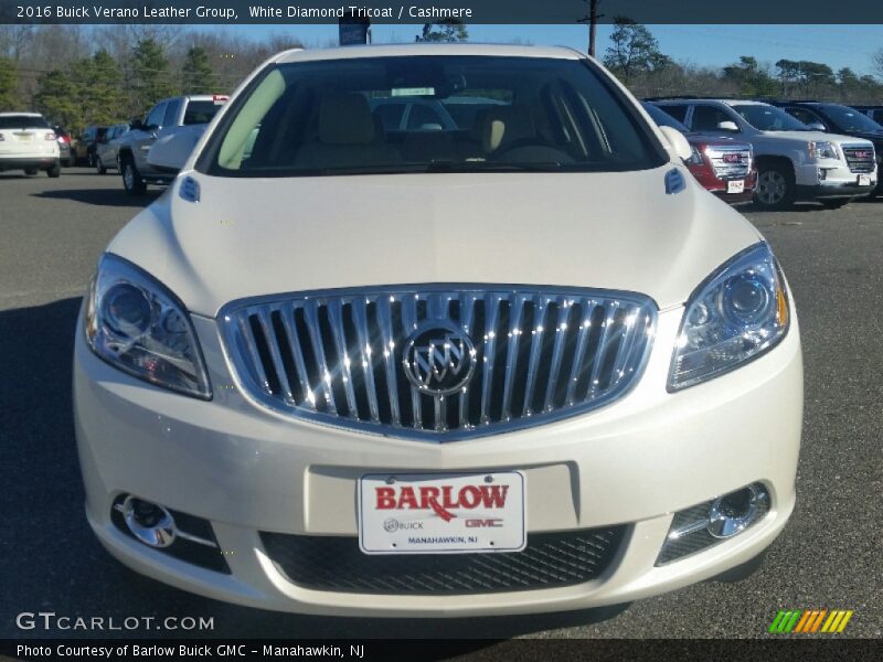 White Diamond Tricoat / Cashmere 2016 Buick Verano Leather Group